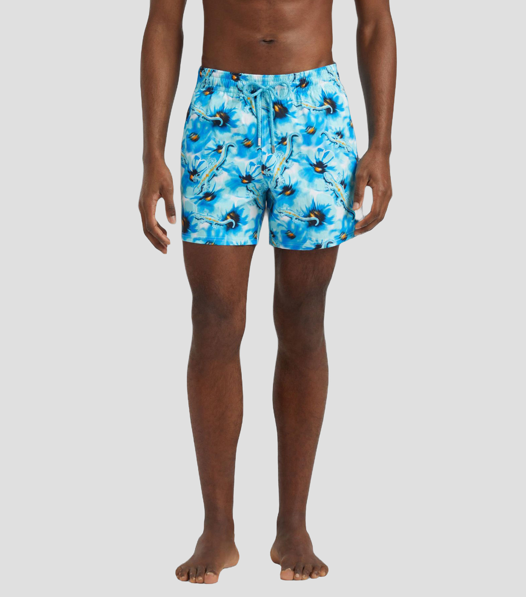 Traje de baño corto Amapolas y Geckos estampado Hombre